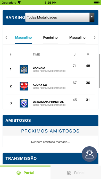 Clube Dom Pedro II Esporte Screenshot