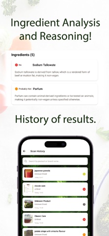 Vegalyzer! Vegan & veggie scan screenshot