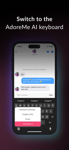AdoreMe AI: Dating Wingwoman screenshot