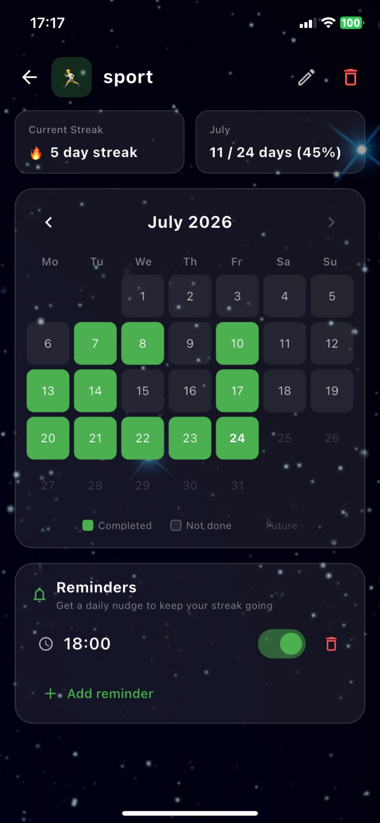 AstroHabit: Habit Tracker screenshot 2