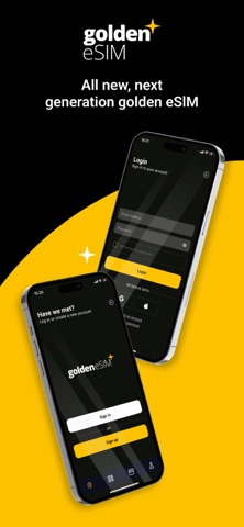 Golden eSIM - Global Internet iPhone screenshot