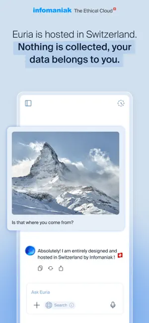 Infomaniak Euria screenshot 4