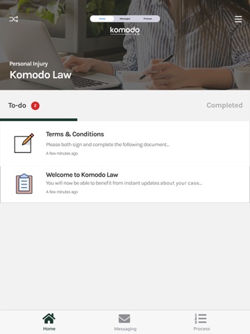Komodo Law iPad screenshot
