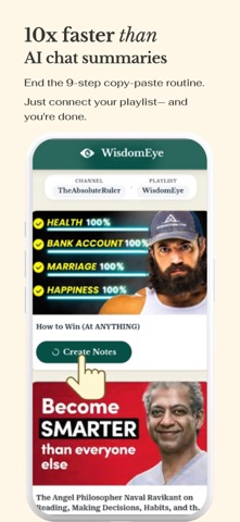 Wisdom Eye- YouTube Ai Notes screenshot