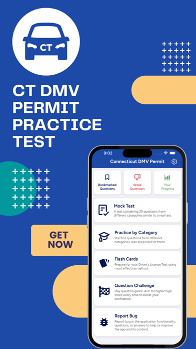 CT DMV Permit Practice Test Screenshot