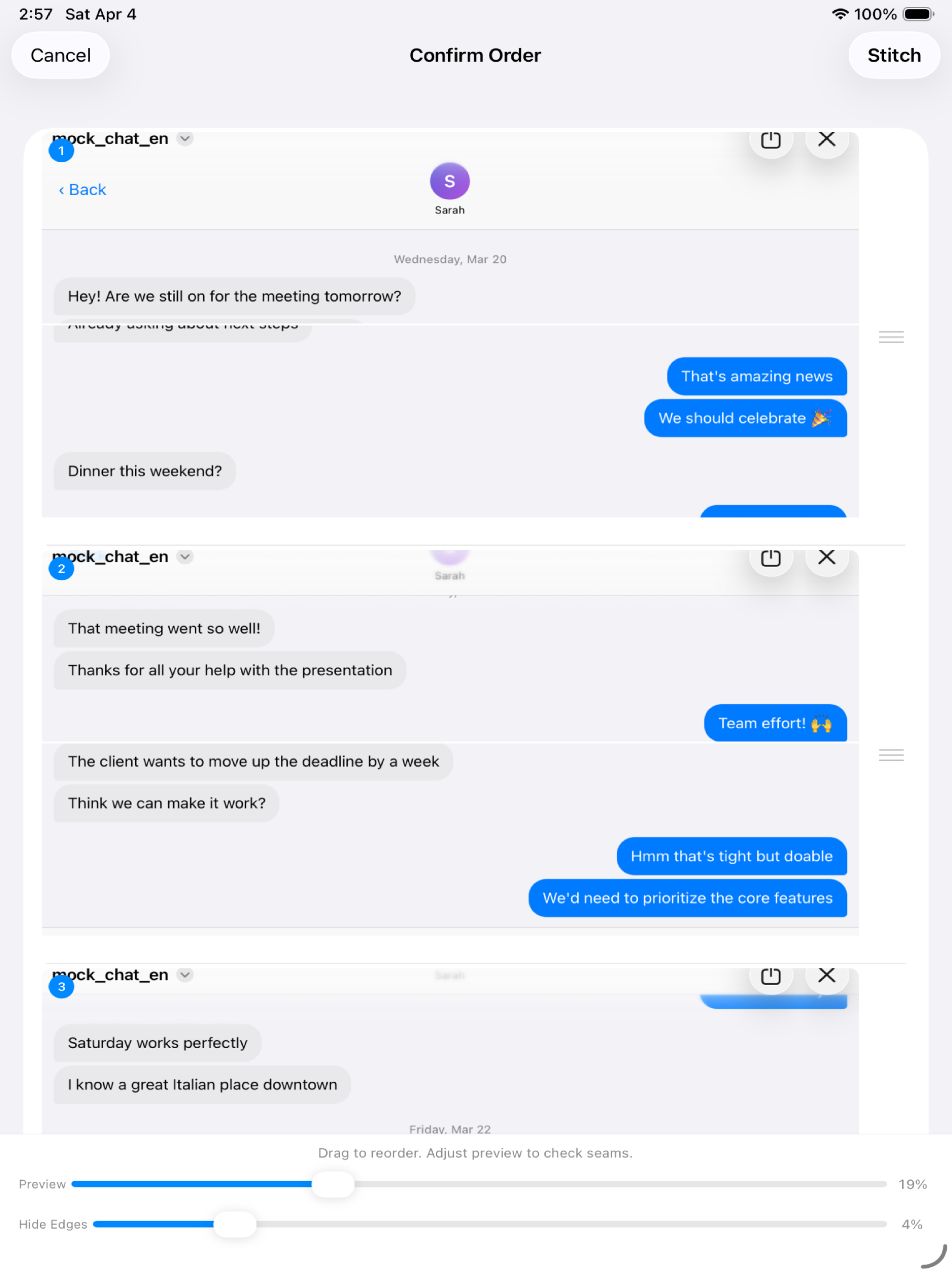 unroll - Screenshot Stitch screenshot 6