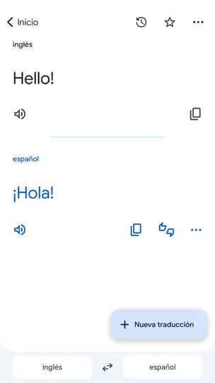 Captura de pantalla de Traductor De Google en iPhone 3