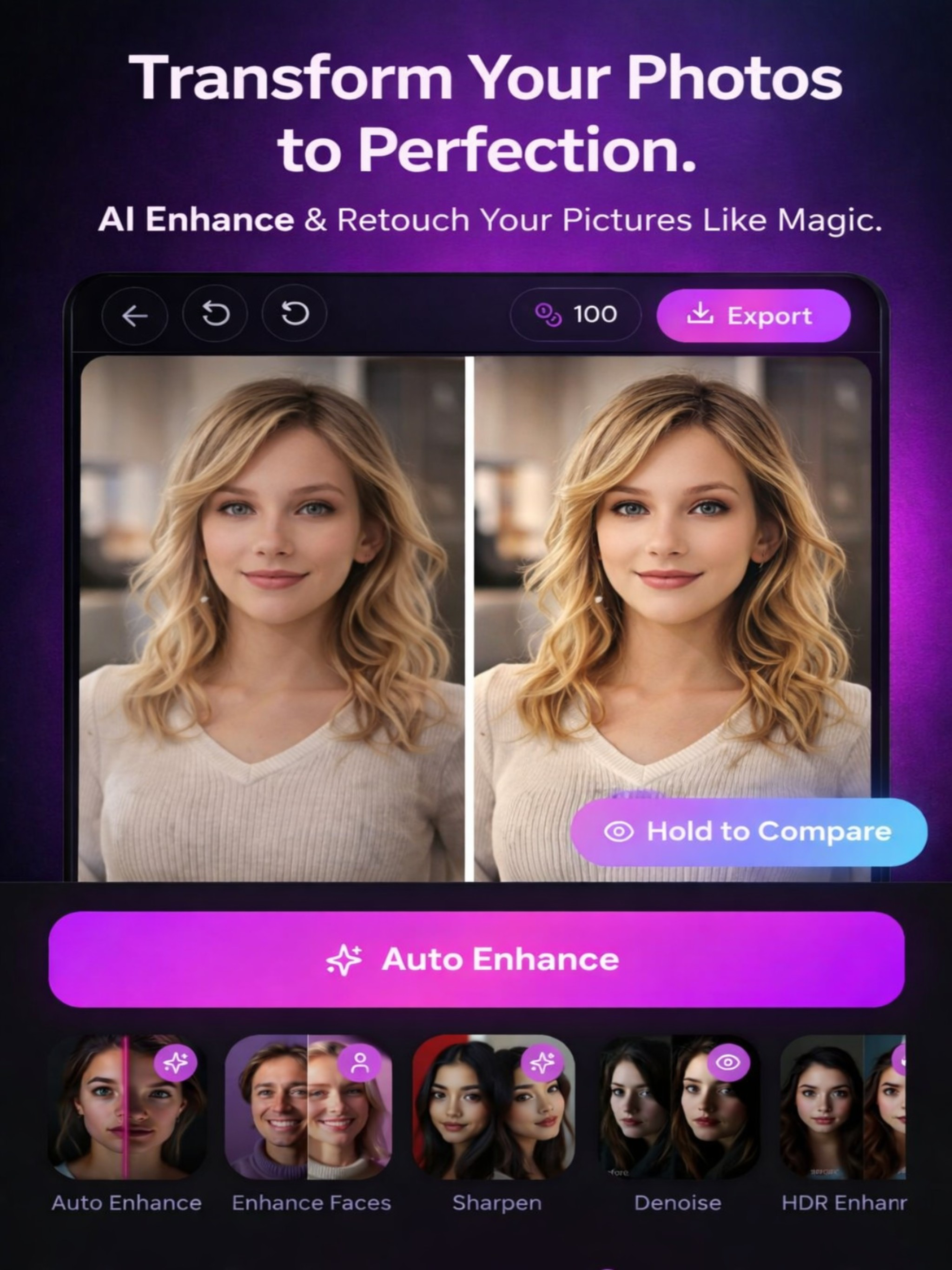 PicGenius: AI Photo Enhancer
