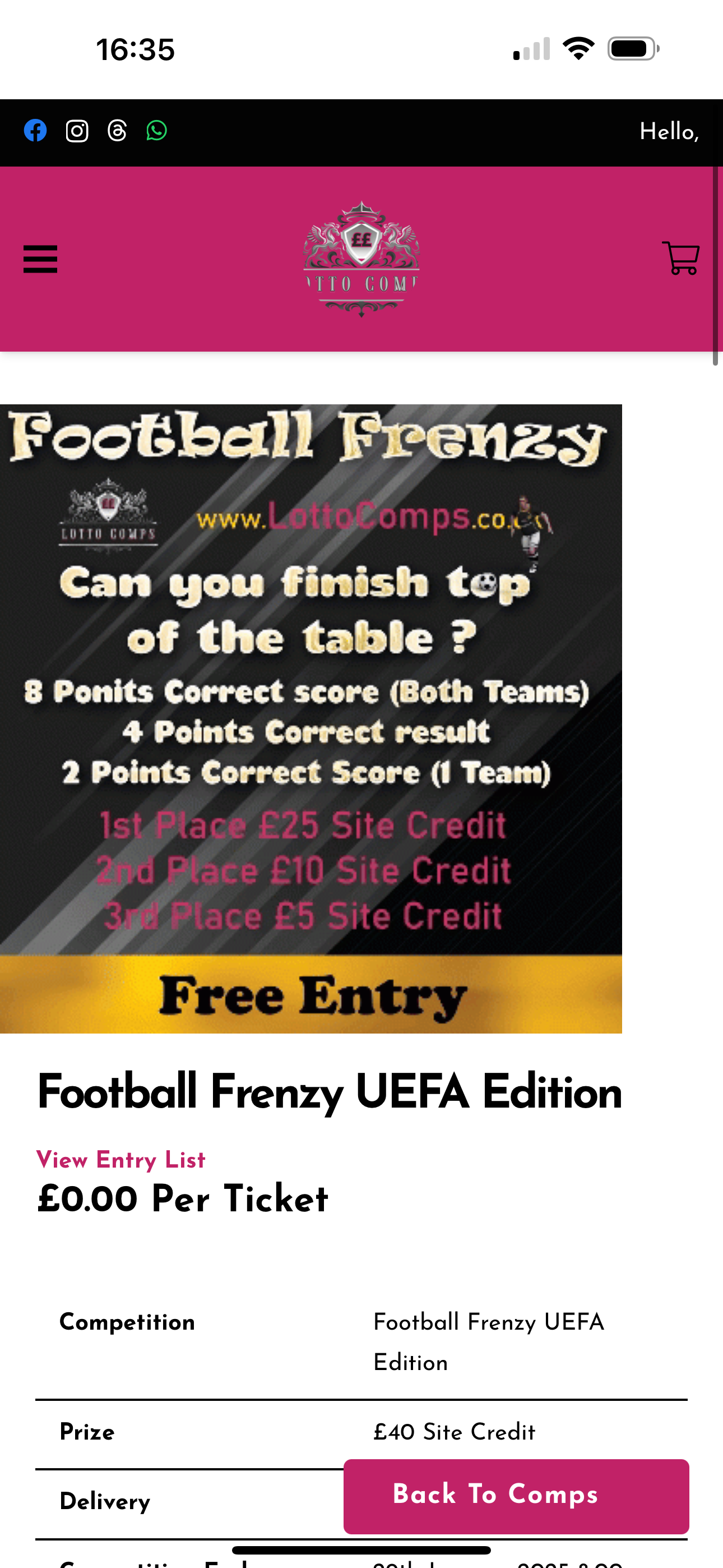 Lotto Comps screenshot 4