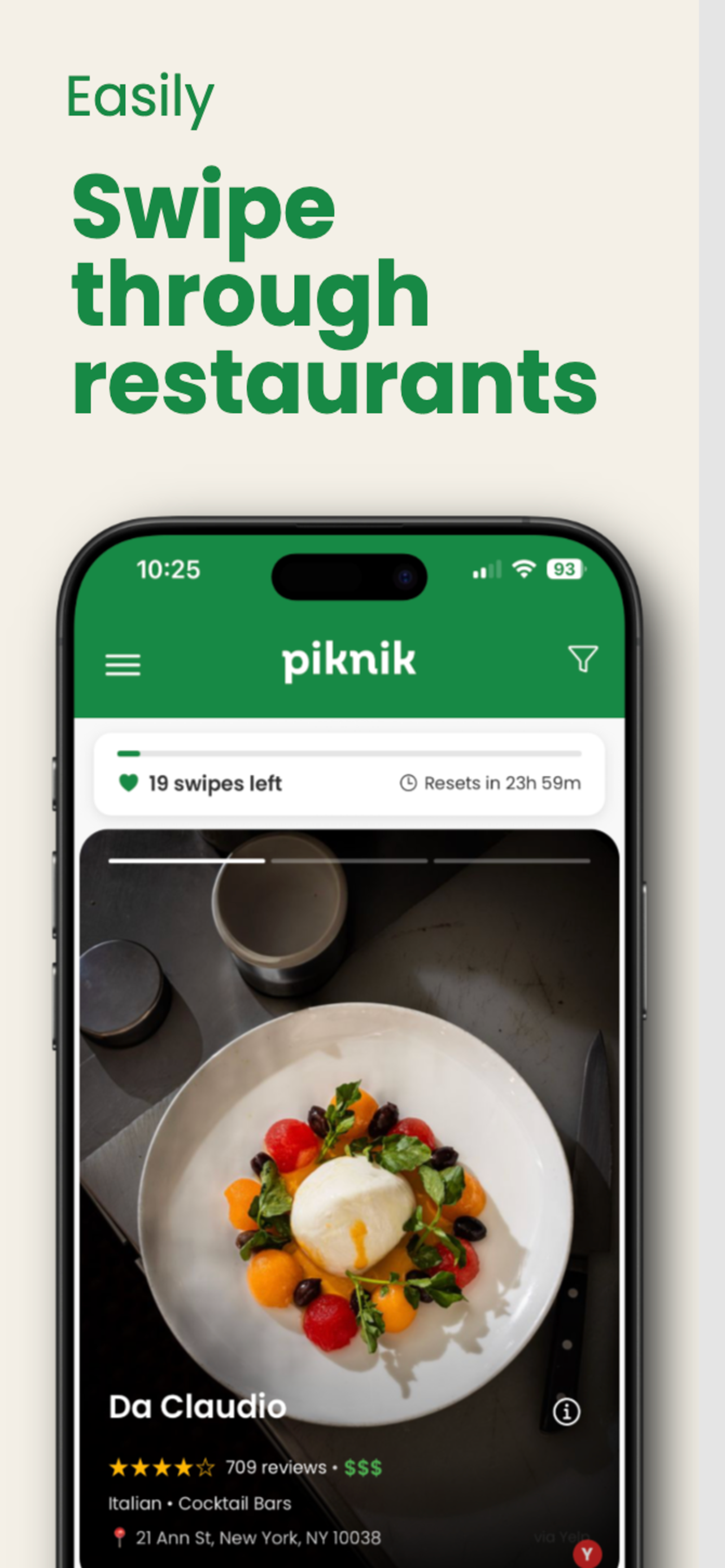 Piknik: Decide Where to Eat
