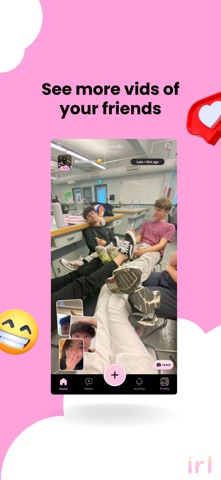 IRL: Videos & Friends Daily iPhone screenshot