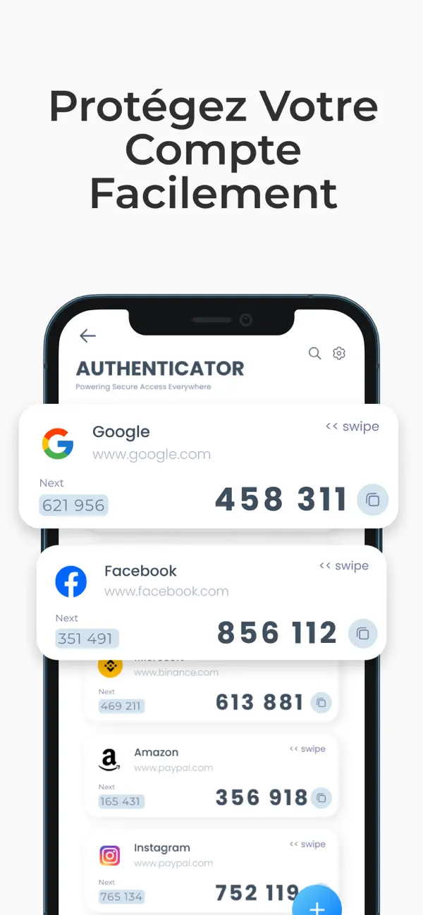 Screenshot #2 pour Authenticator App: 2Fast Authy