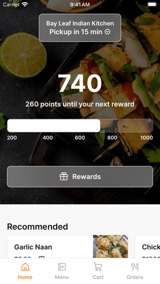 Bay Leaf Indian Kitchen iPhone screenshot 1 - Food & Drink app