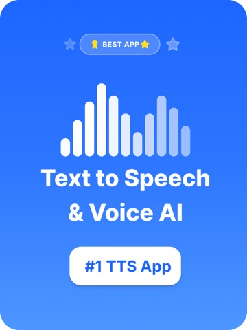 AI Voice TTS – Text to Speech iPad screenshot