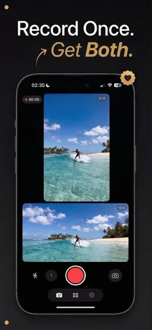 ReFrame: Multi-Angle Recorder iPhone screenshot 1