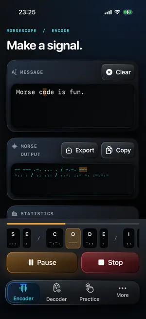 MorseScope: Code & Audio screenshot 3