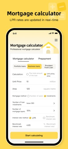Loan Calculator:RefinanceRates iPhone screenshot