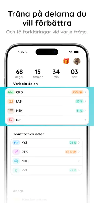 HP Pro - Högskoleprovet screenshot 1