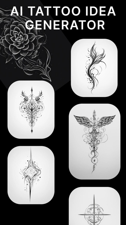 AI Tattoo Generator, Stencil