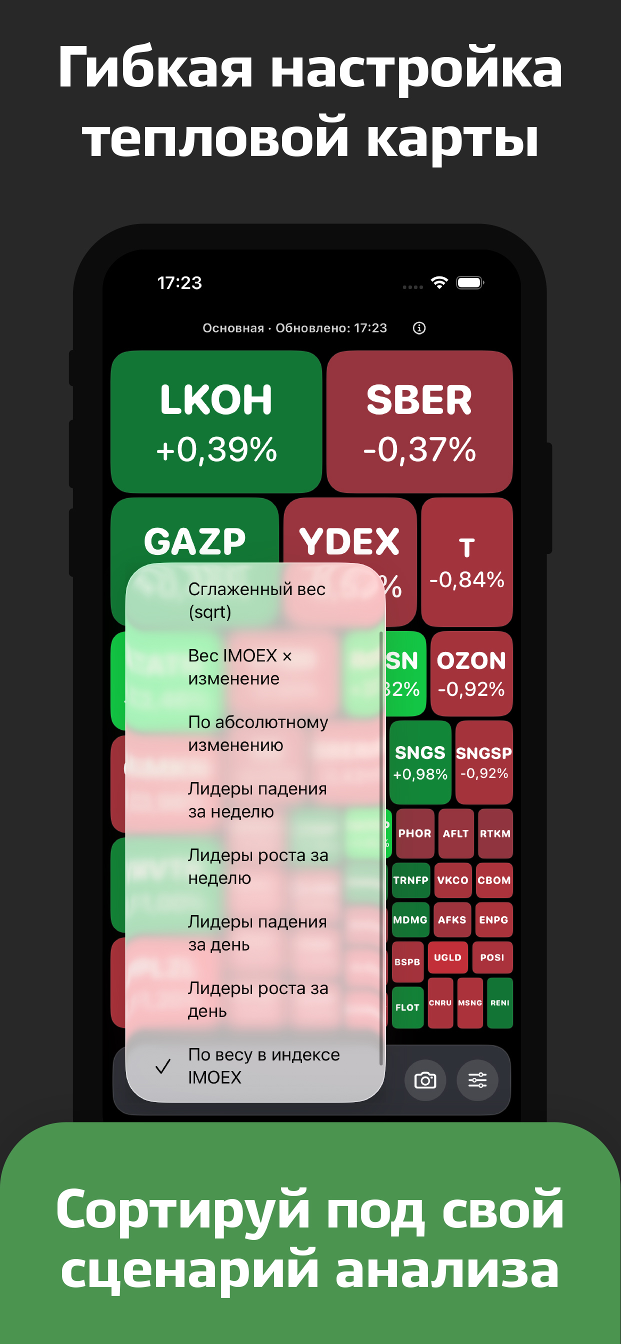 Тепловая карта Мосбиржи screenshot 4