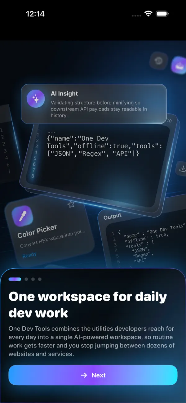 #4. One Dev Tools (iOS) 由: Selma Lindqvist