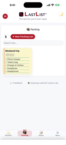 LastList: Grocery List Planner iPhone screenshot