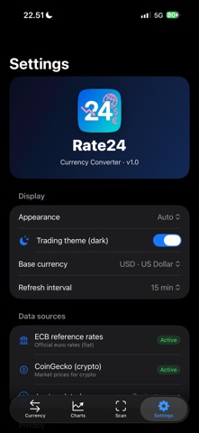 Rate24 screenshot