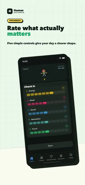Human: Daily Check In screenshot 2