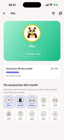 Chorios: Kids Chores & Rewards iPhone screenshot