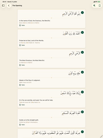 Al Quran Audio Pro in English iPad screenshot