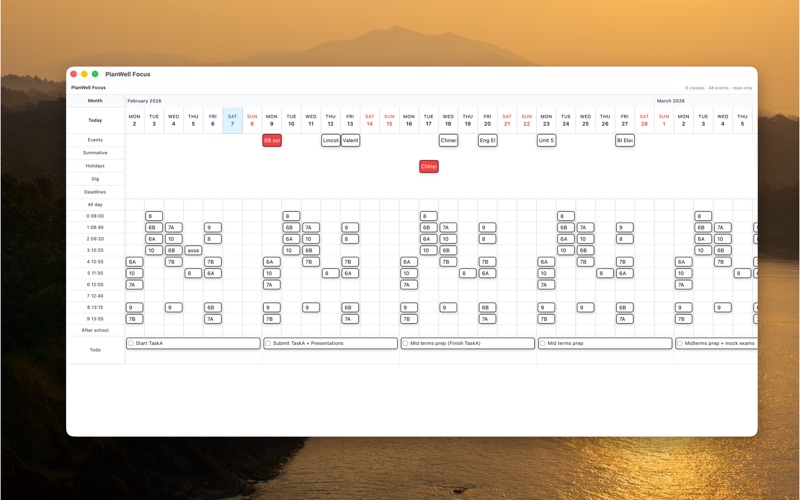 PlanWell Focus screenshot