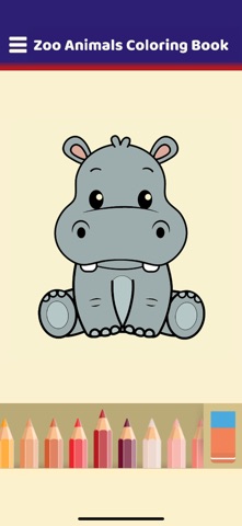 My Zoo Animals Coloring Book screenshot