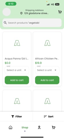 Alpha Fresh - Customer App screenshot