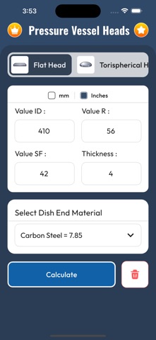 Pressure Vessel Heads. Screenshot 2 of 4
