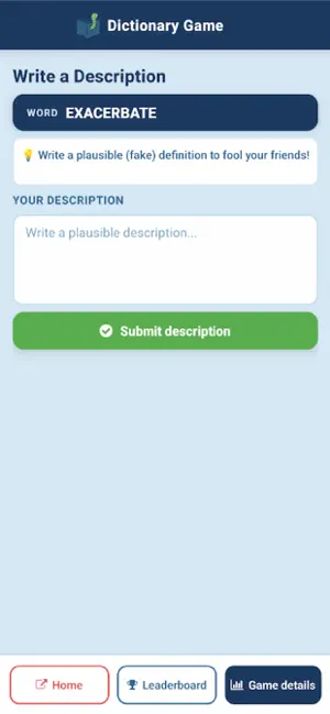 Dictionary Game! screenshot 2