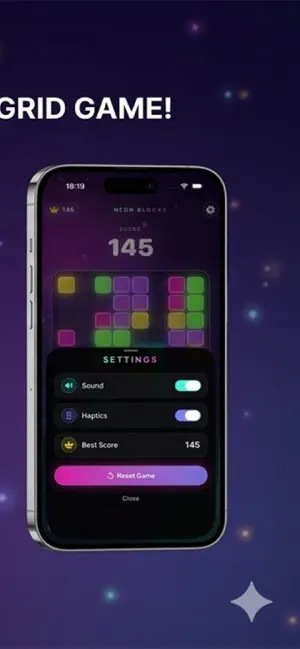 Neon Blocks : Blast screenshot 4