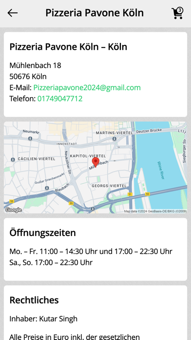 Pizzalino Köln screenshot