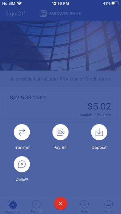 Parkway Bank Mobile Screenshot