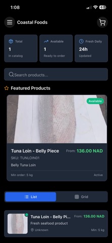 CoastalFoods screenshot