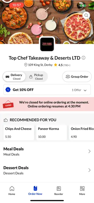 Top Chef Takeaway &Deserts LTD screenshot 3