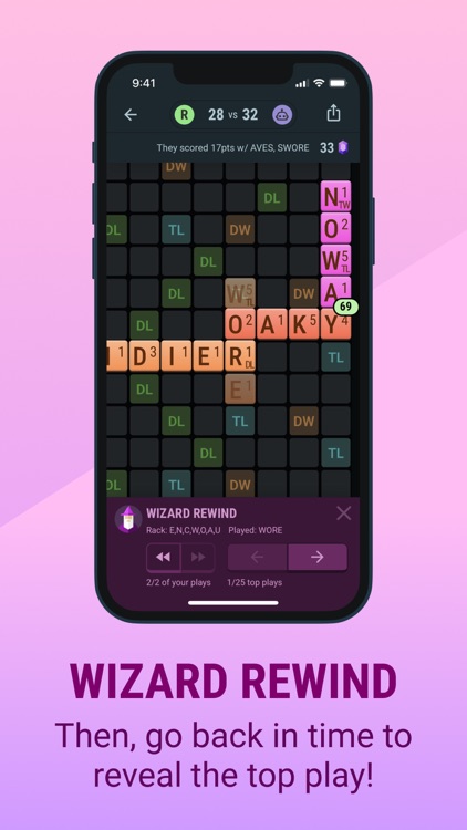 Classic Words2Wizard Solo Game