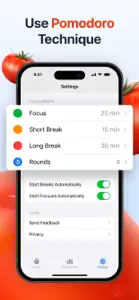 Focus Keeper: Pomodoro Timer screenshot #4 for iPhone