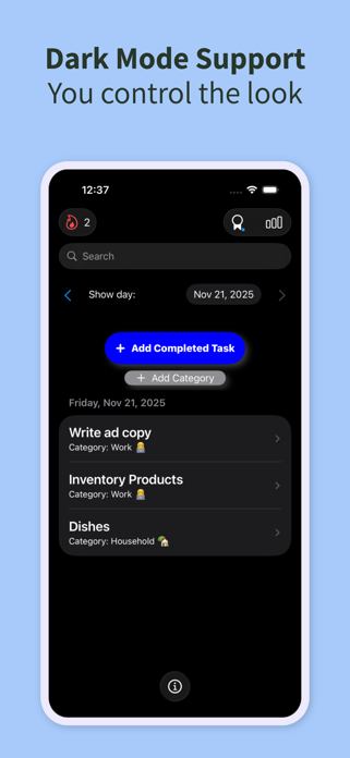 TaDone - Done List Tracker Screenshot 6 of 8