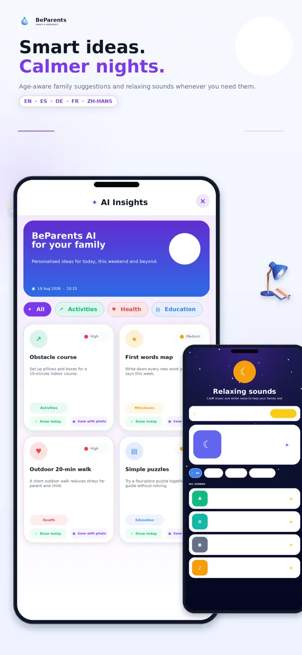 Screenshot #3 pour BeParents · Famille & Tâches