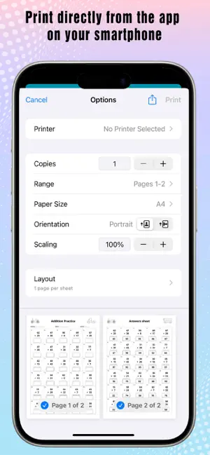 Kid Math: PDF Worksheet Maker screenshot 4