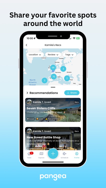 Pangea - Share Plans & Recs
