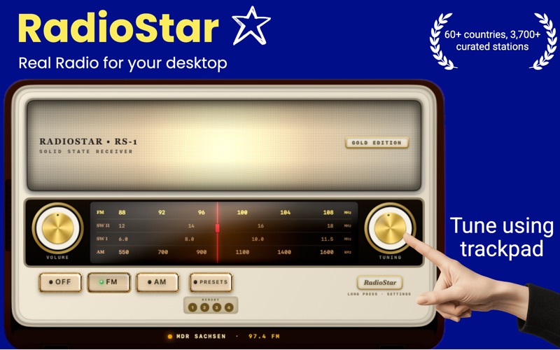 Radiostar-Desktop Radio iPhone screenshot