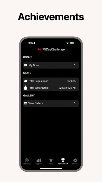 75 Days – Transform Challenge iPhone screenshot 3 - Health & Fitness app