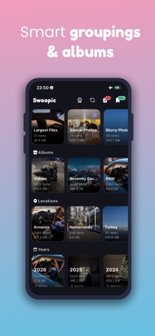 Swoopic: Swipe Storage Cleaner screenshot