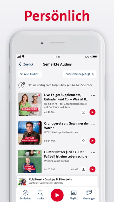 WDR 2 - Musik, Infos, Podcasts Screenshot